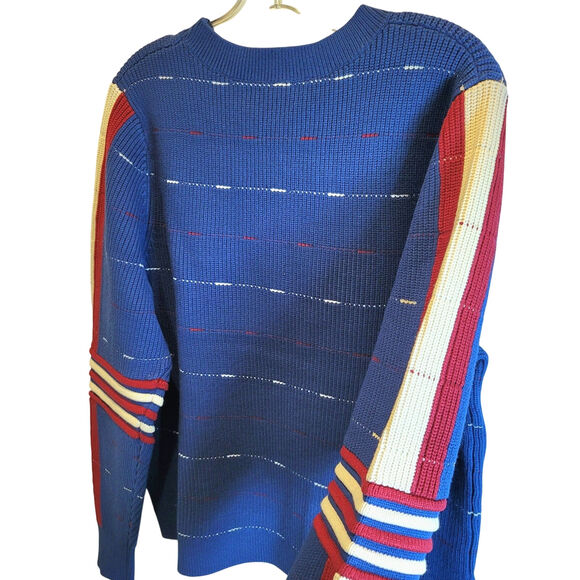 Alp N Rock Margot Sweater Pullover Womens XL Blue Side Stripe Retro Ski $350 NEW - Picture 10 of 16